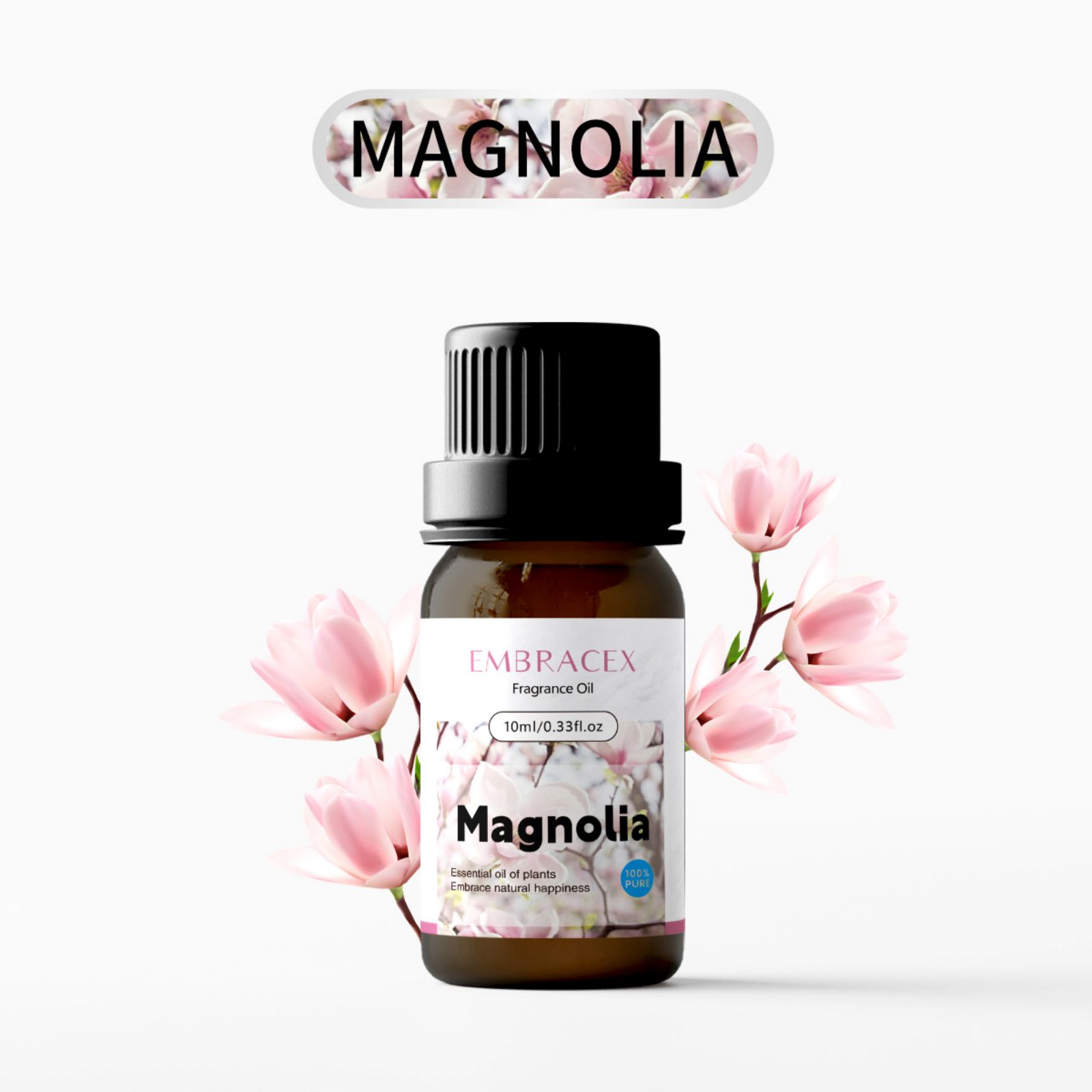 Huile essentielle de Magnolia, parfum de Magnolia, huiles essentielles, bougie de soins de la peau, saveurs naturelles, rafraîchissement de l'air, parfum longue durée, cadeaux, 10ml