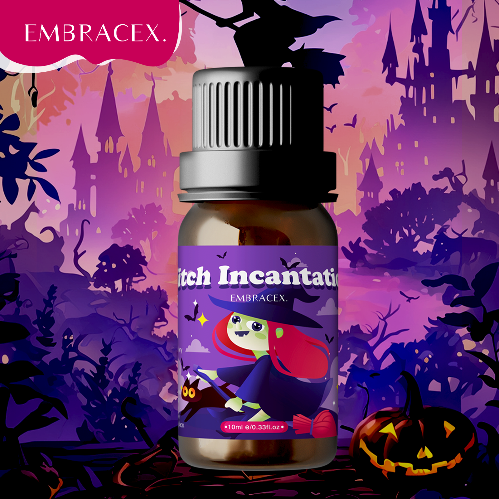 Huile essentielle d'incantation de sorcière, 10ml, huiles parfumées, savon d'halloween/fabrication de bougies, diffuseur, cadeaux d'halloween