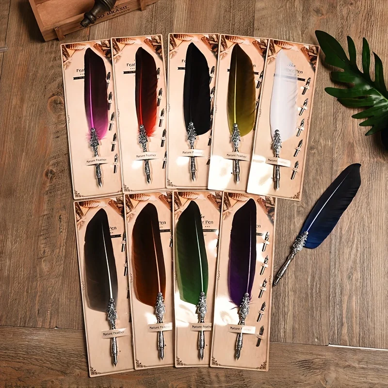 Stylo à plume rétro de Style européen, stylo à eau pour adulte, Signature, cadeau pour enseignant, nouveau cadeau d'affaires, cadeau d'anniversaire