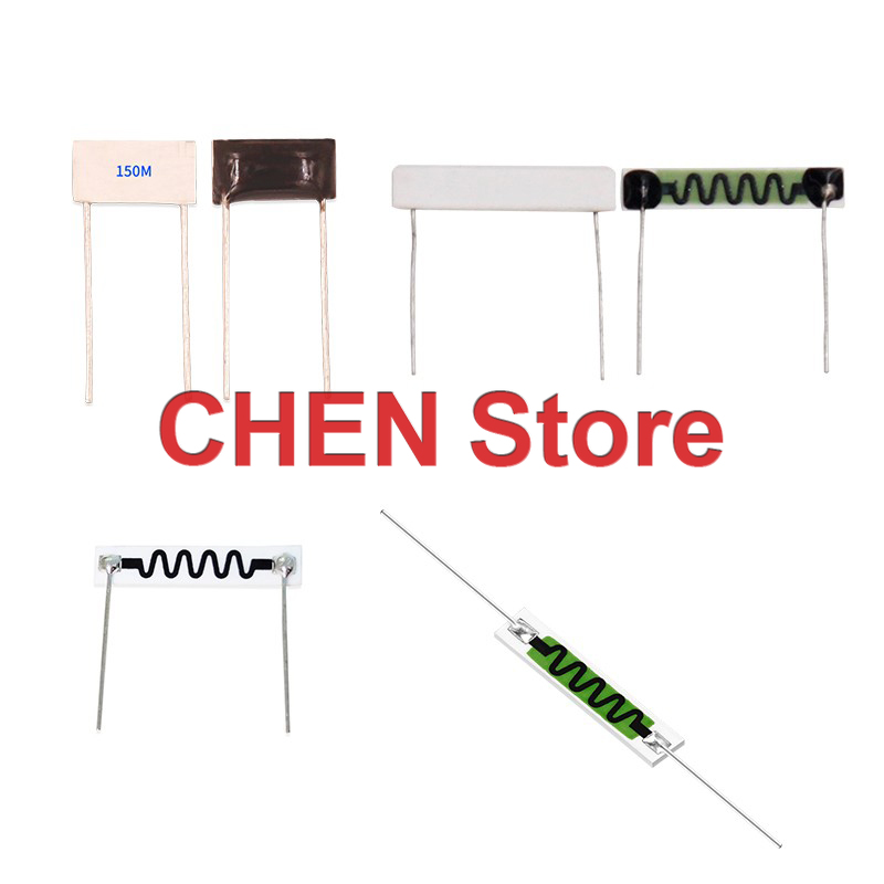 Puce céramique métal verre vitré haute-sions résistance, RI82, 22x4mm, 25x5mm, 25x10mm, 33x8mm, 38x10mm, 10m, 150m, 300m, 1g, 2g, Nouveau