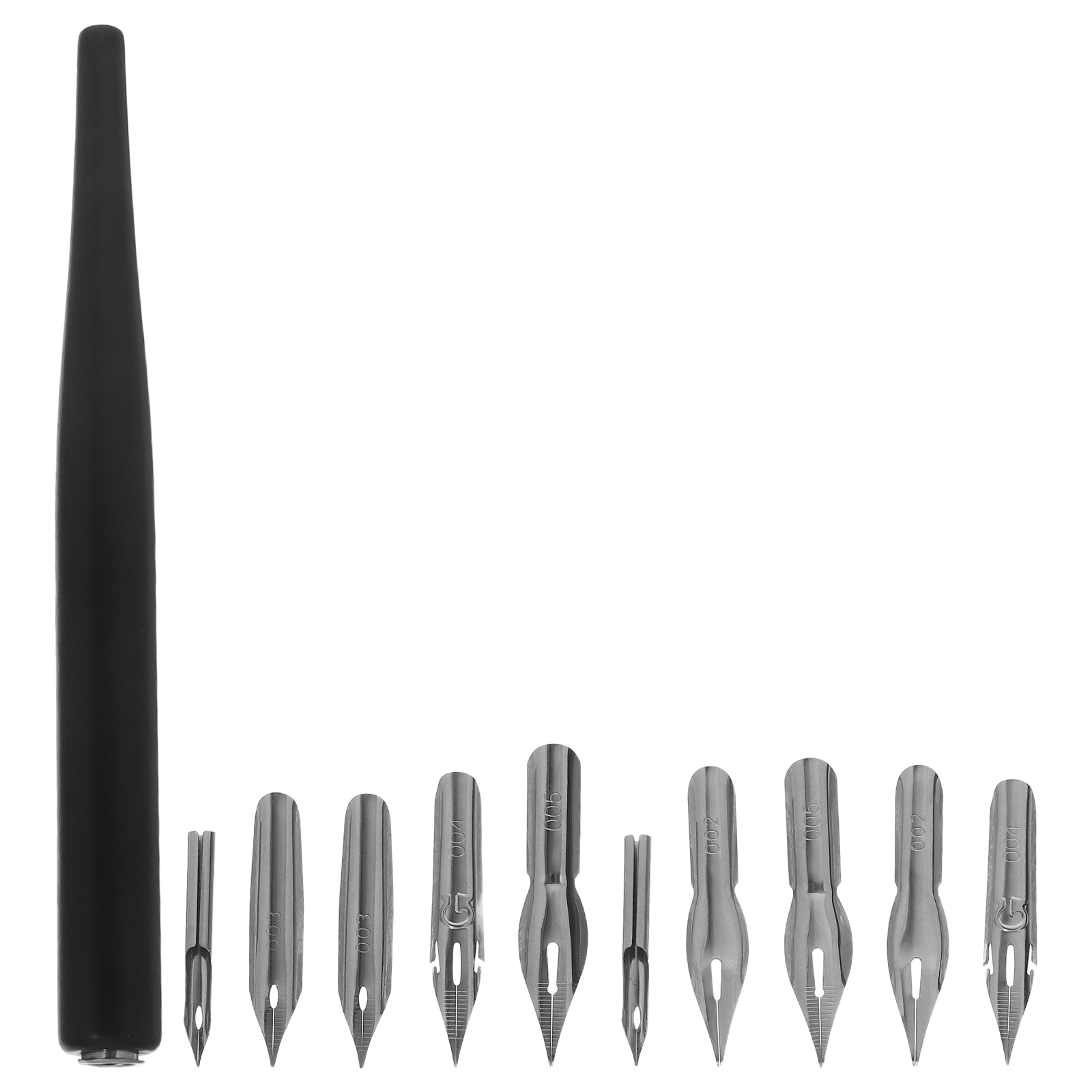 Embouts de stylo à tremper en bois, stylos à dessin de dessin animé, plume de calligraphie, encre en acier inoxydable trempée