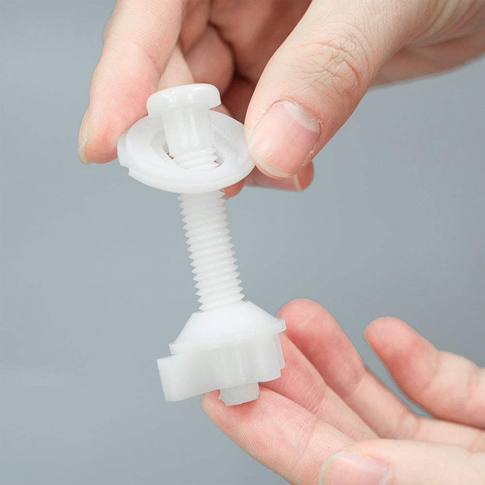 Kit de réparation de siège de toilette, 2 pièces, charnières, boulons, vis avec composants de raccord inférieur pour remplacement de siège de toilette de salle de bains