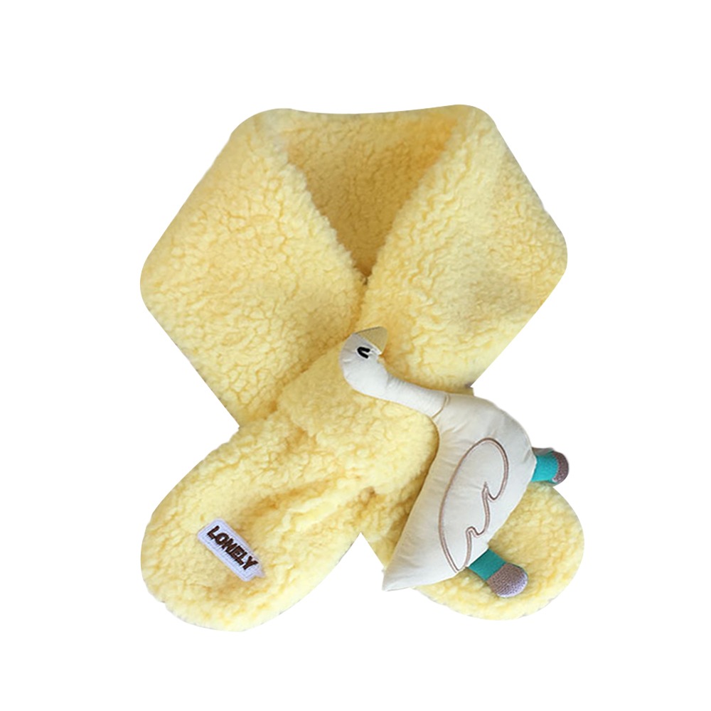 Mode chaud enfants hiver écharpe épais cou plus chaud mignon doux agneau polaire écharpe en plein air