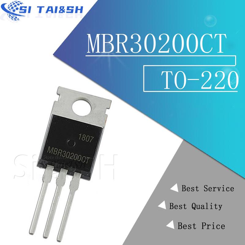 10pcs MBR30200CT  MBR30200  MBR30200C 200V 30A new original Data system