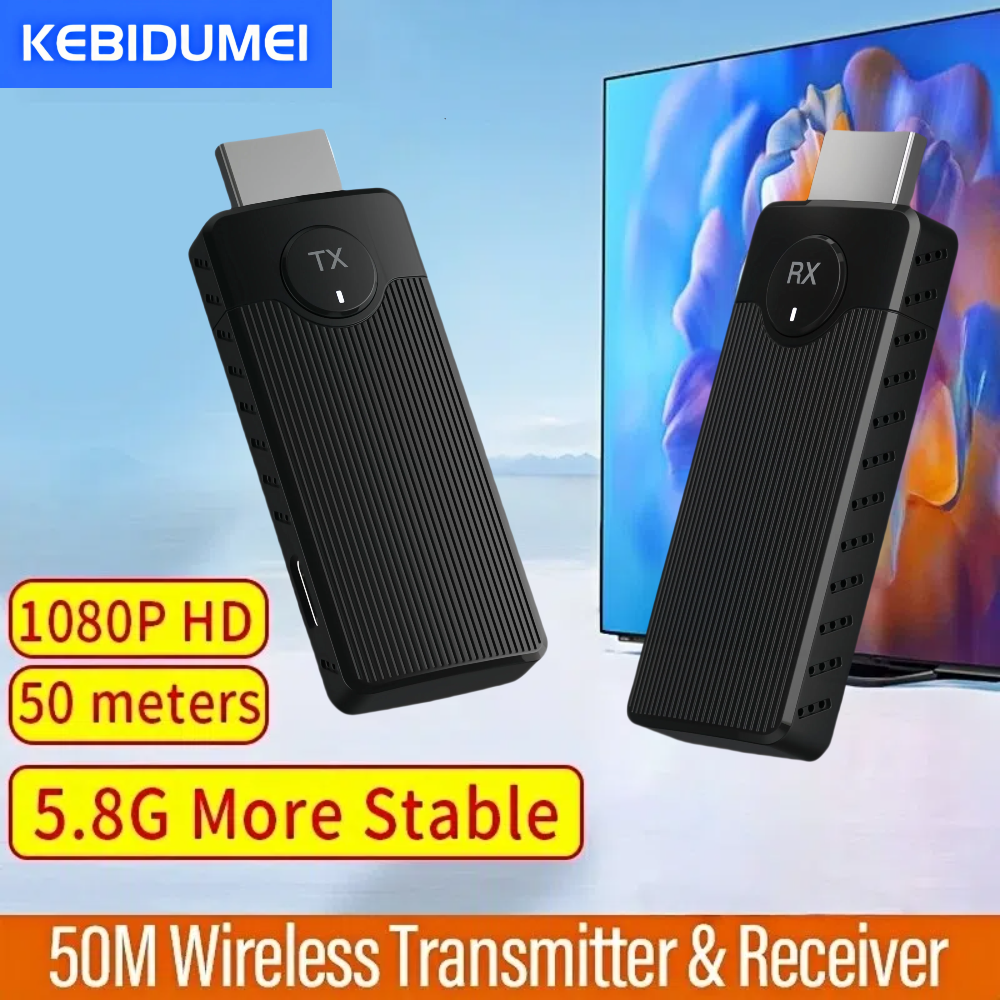 1080P 50M 5G HDMI transmetteur vidéo sans fil récepteur adaptateur d'extension Kit de Dongle pour cinéma ordinateur portable PC TV moniteur projecteur
