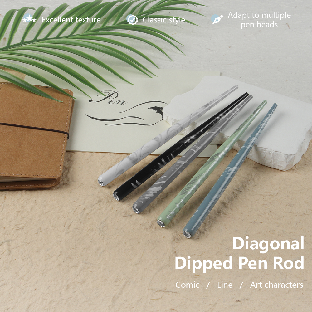 SeamiArt 5 pièces/paquet stylo à tremper 5 Types de support stylo plume pour dessins animés peint à la main stylo calligraphie outils fournitures d'art