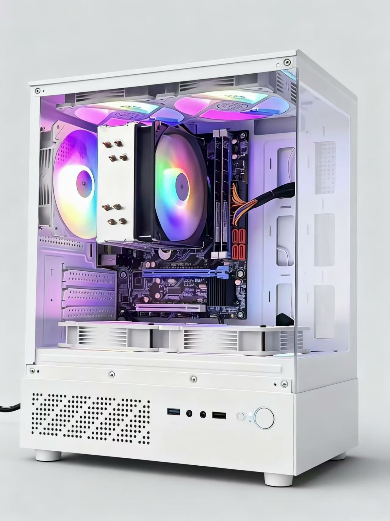 AOTESIER jeu hôte de bureau Core I3 I5 I7 CPU 8G RAM 120GB 256GB 512GB SSD alimentation PC ordinateur de bureau de jeu avec carte graphique