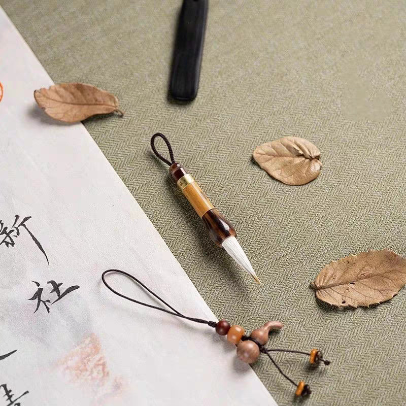 Mini Brush Pen Keychain Pendant Cute Chinese Style Pen