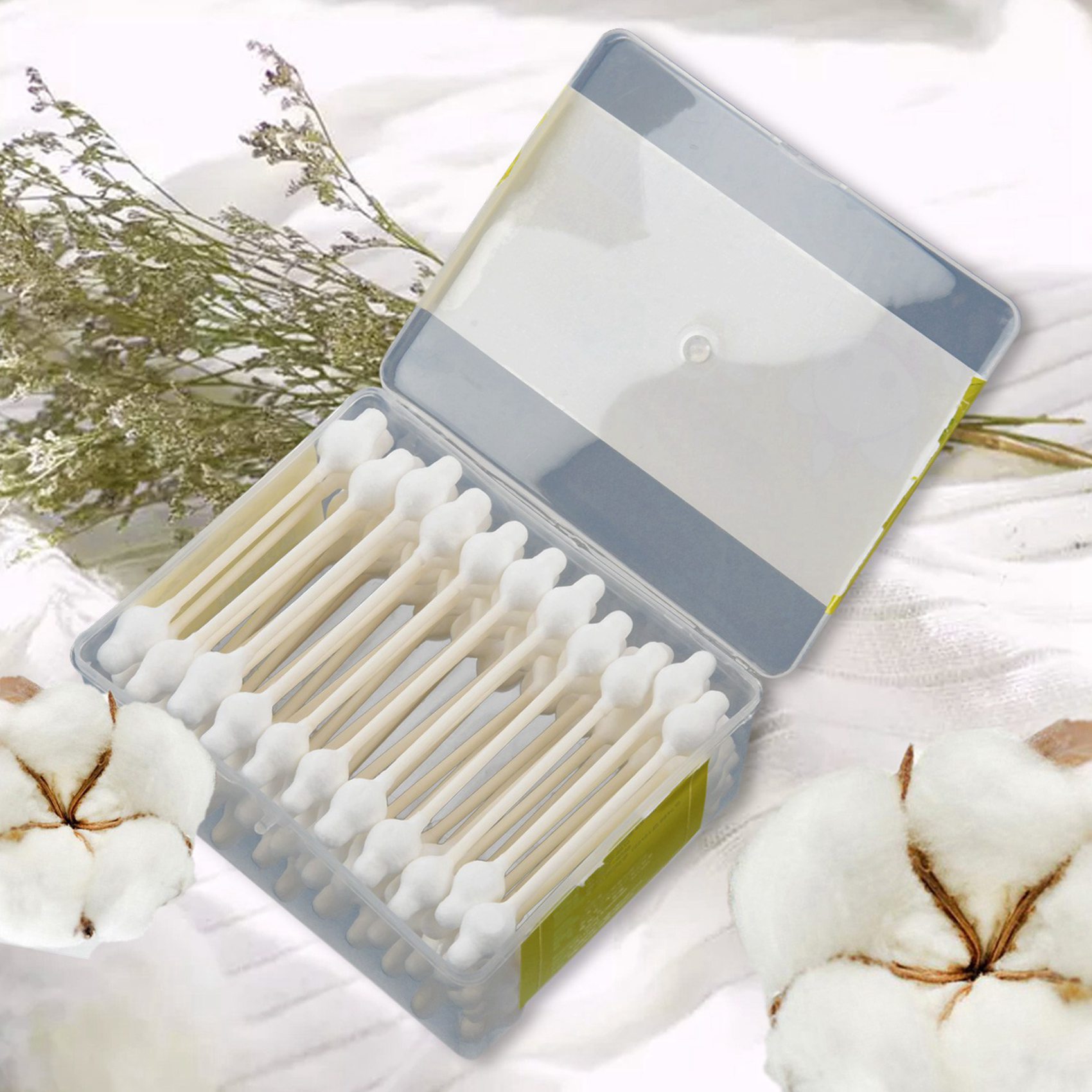 A04F-Boîte de coton-tige de sécurité pour bébé d'environ. 165 pièces