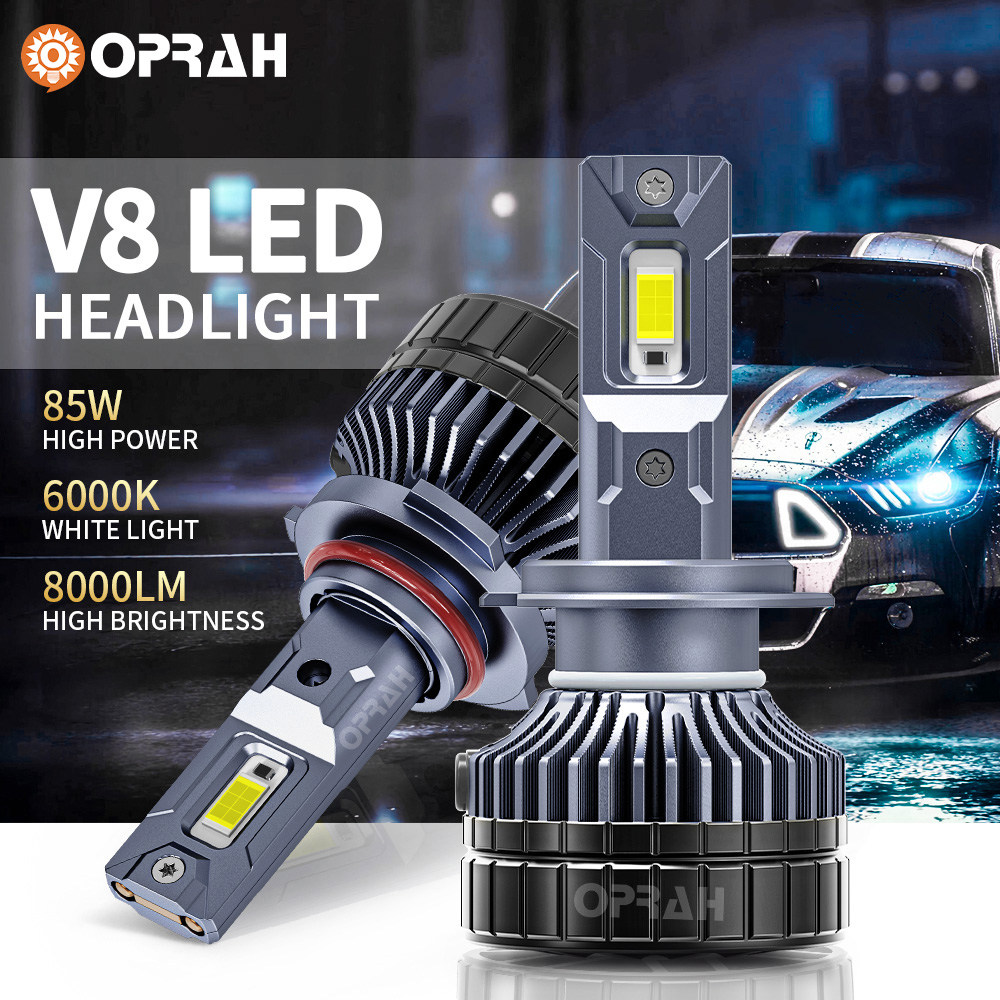 Oprah 2 pièces 170W ampoule de phare accessoires de voiture LED H7 H11 H4 H3 H1 9005/HB3 9006/HB4 H27/880/881 phare de voiture antibrouillard 12V